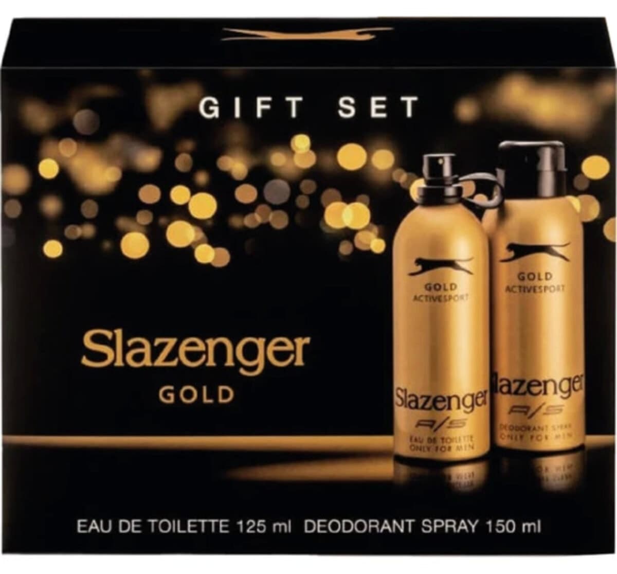 ست عطر مردانه Slazenger Gold شامل EDT 125 ml و دئودورانت 150 ml ست عطر مردانه Slazenger Gold شامل EDT 125 ml و دئودورانت 150 ml