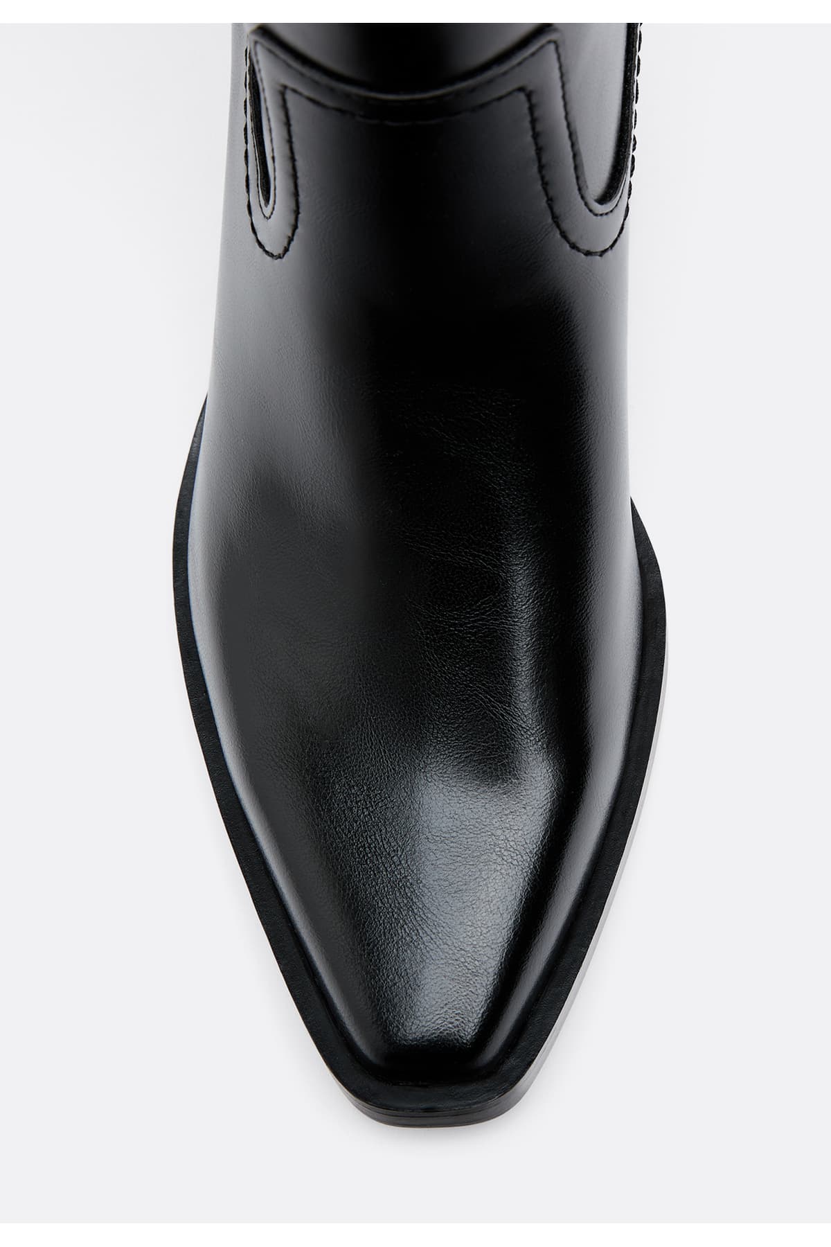 بوت تخت زنانه مشکی Stradivarius سگکدار مدل 19351770 بوت تخت زنانه مشکی Stradivarius سگکدار مدل 19351770