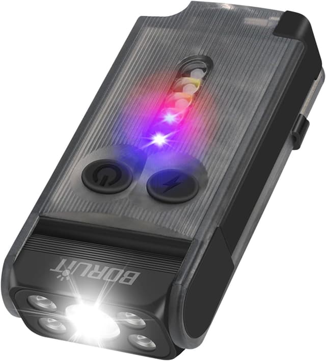چراغقوه شارژی BORUIT با نور UV و قرمز مدل V30 چراغقوه شارژی BORUIT با نور UV و قرمز مدل V30