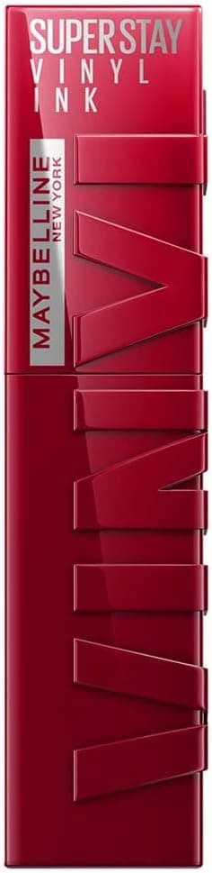 رژ لب مایع MAYBELLINE Super Stay Vinyl Ink ماندگار با رنگدانه قوی، قرمز شرابی تیره، 0.14 fl oz، 1 Count رژ لب مایع MAYBELLINE Super Stay Vinyl Ink ماندگار با رنگدانه قوی، قرمز شرابی تیره، 0.14 fl oz، 1 Count
