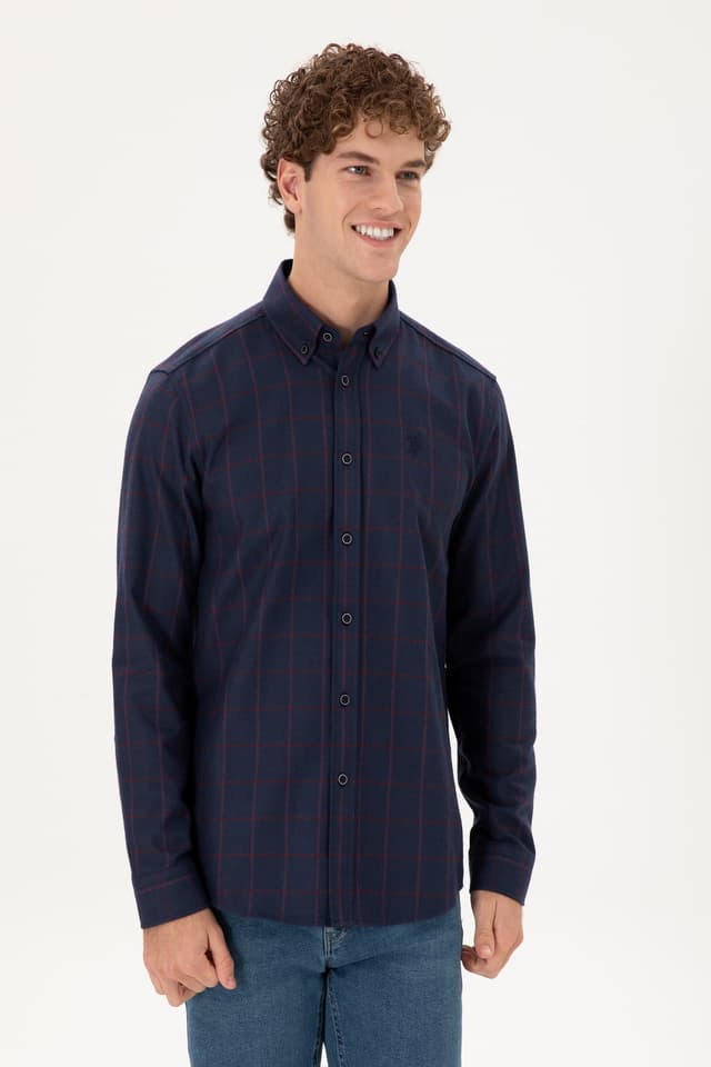 پیراهن مردانه U.S. Polo Assn. سرمهای آستین بلند مدل 50296597-VR033 پیراهن مردانه U.S. Polo Assn. سرمهای آستین بلند مدل 50296597-VR033