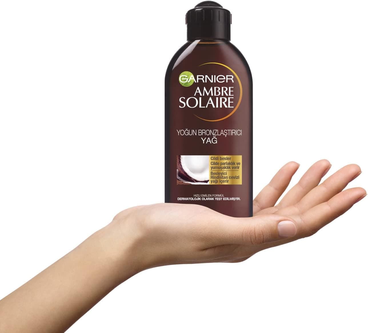 روغن برنزهکننده Garnier Ambre Solaire İdeal Bronzluk 200 ml روغن برنزهکننده Garnier Ambre Solaire İdeal Bronzluk 200 ml