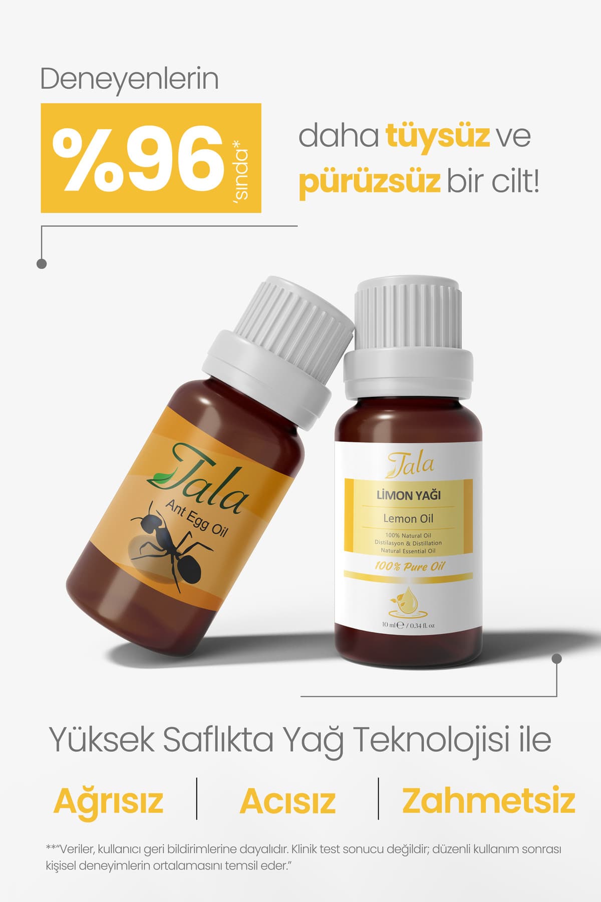 روغن موبر و کاهنده رشد مو Tala حاوی روغن تخم مورچه و لیمو 100% خالص روغن موبر و کاهنده رشد مو Tala حاوی روغن تخم مورچه و لیمو 100% خالص