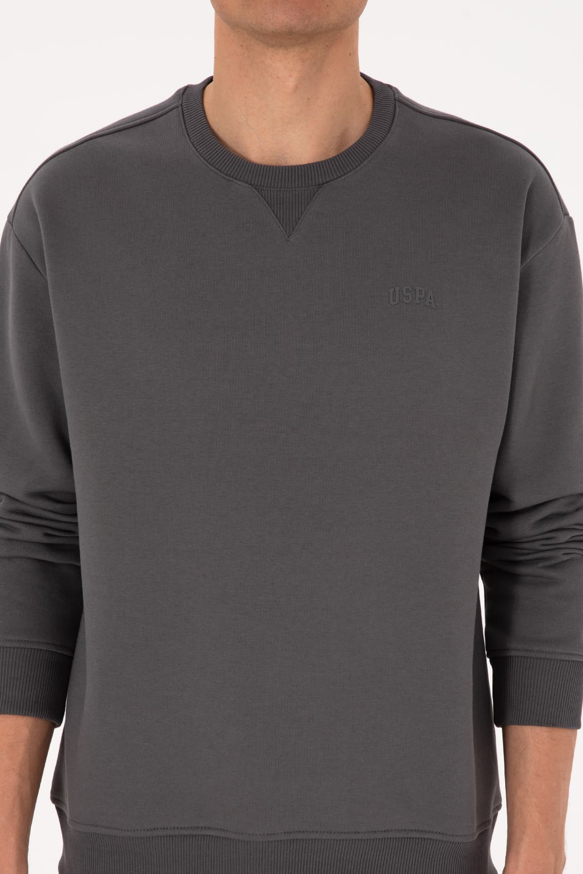 سوئیتشرت مردانه U.S. Polo Assn. یقه گرد فیت راحت خاکستری مدل 50313757-VR024 سوئیتشرت مردانه U.S. Polo Assn. یقه گرد فیت راحت خاکستری مدل 50313757-VR024