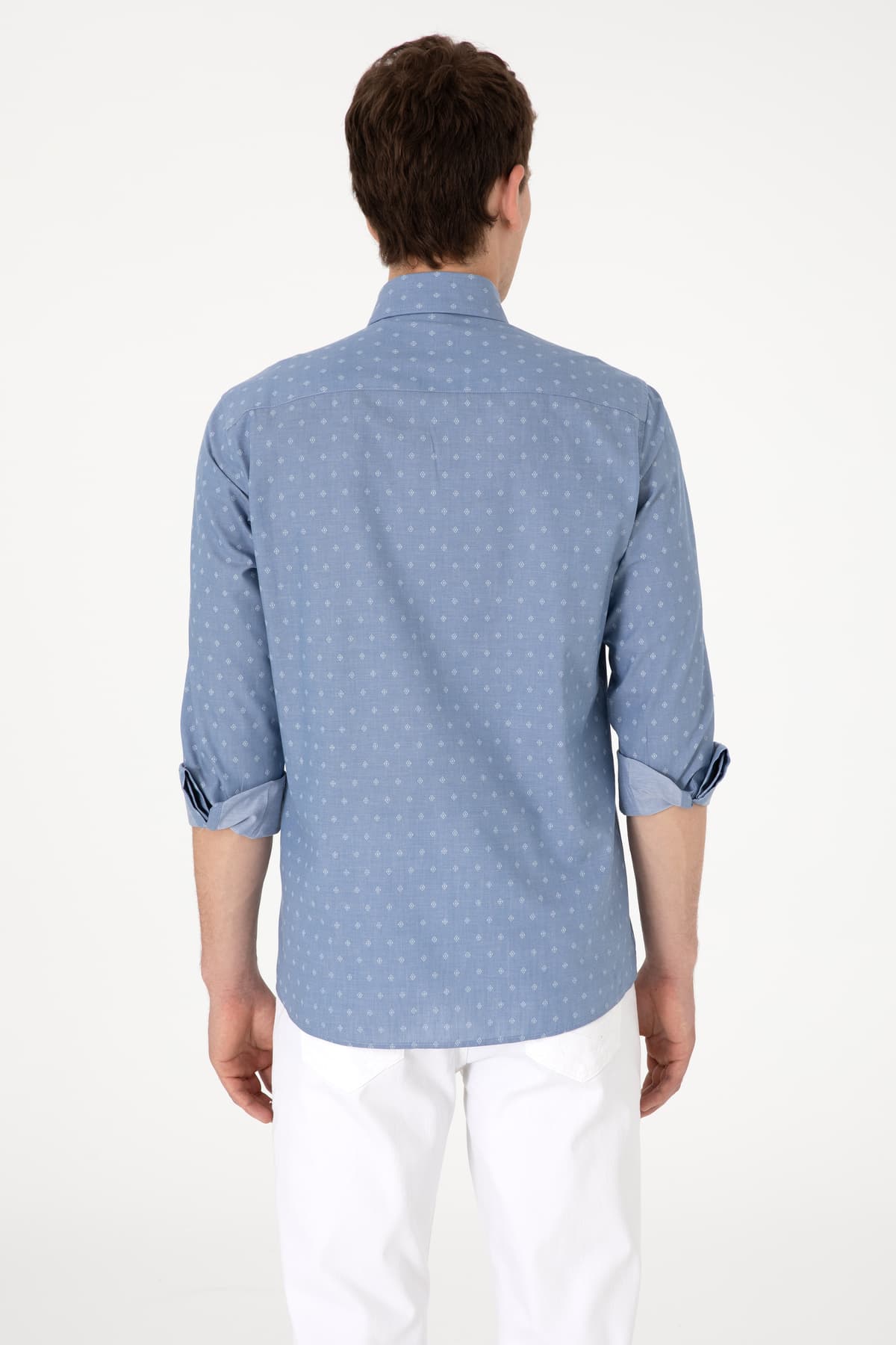 پیراهن مردانه U.S. Polo Assn. آبی آستین بلند مدل 50300515-VR036 پیراهن مردانه U.S. Polo Assn. آبی آستین بلند مدل 50300515-VR036