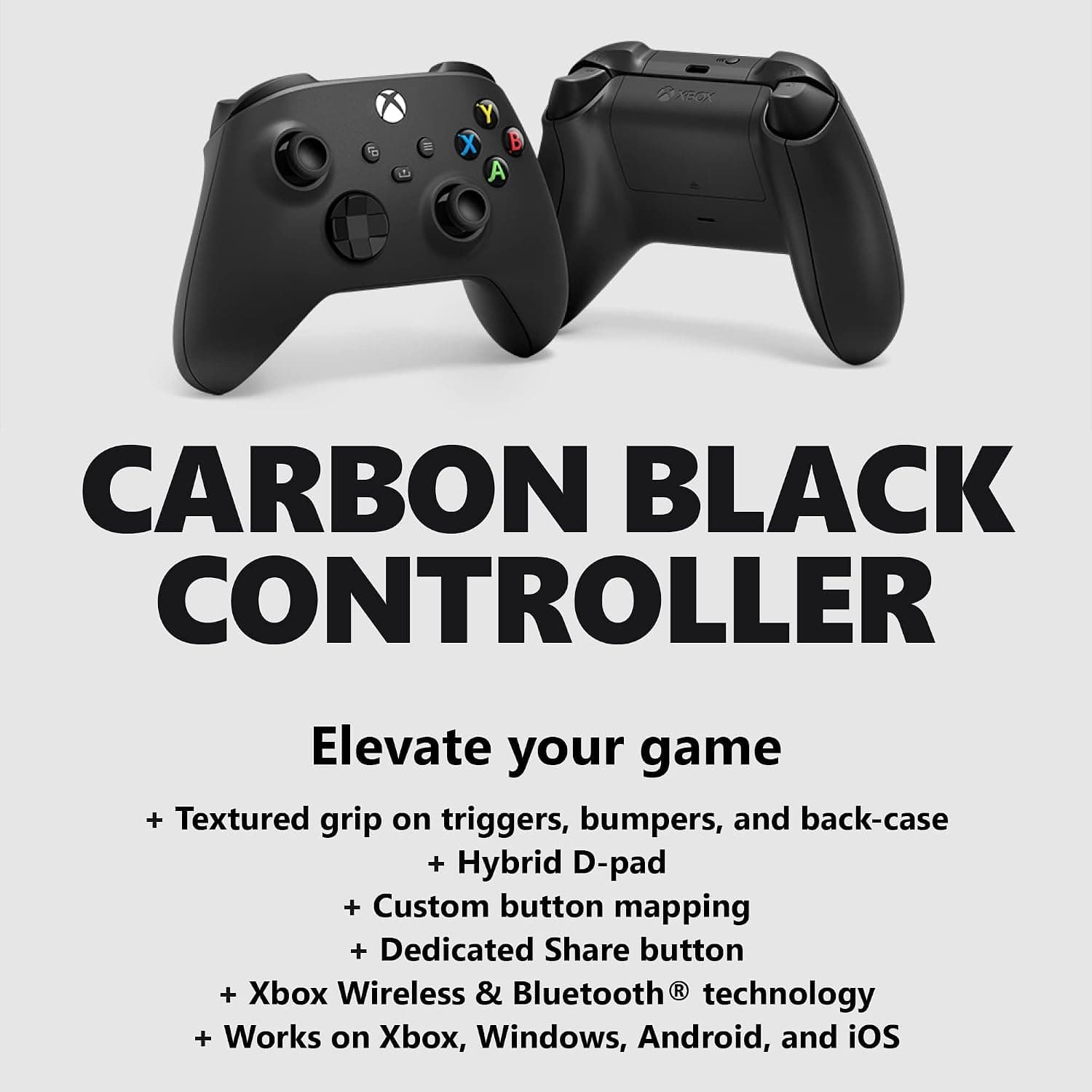 دسته بازی Xbox Core رنگ مشکی کربنی دسته بازی Xbox Core رنگ مشکی کربنی