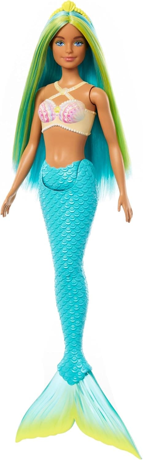 عروسکهای پری دریایی Barbie با مو و دمهای رنگارنگ و تلسر عروسکهای پری دریایی Barbie با مو و دمهای رنگارنگ و تلسر