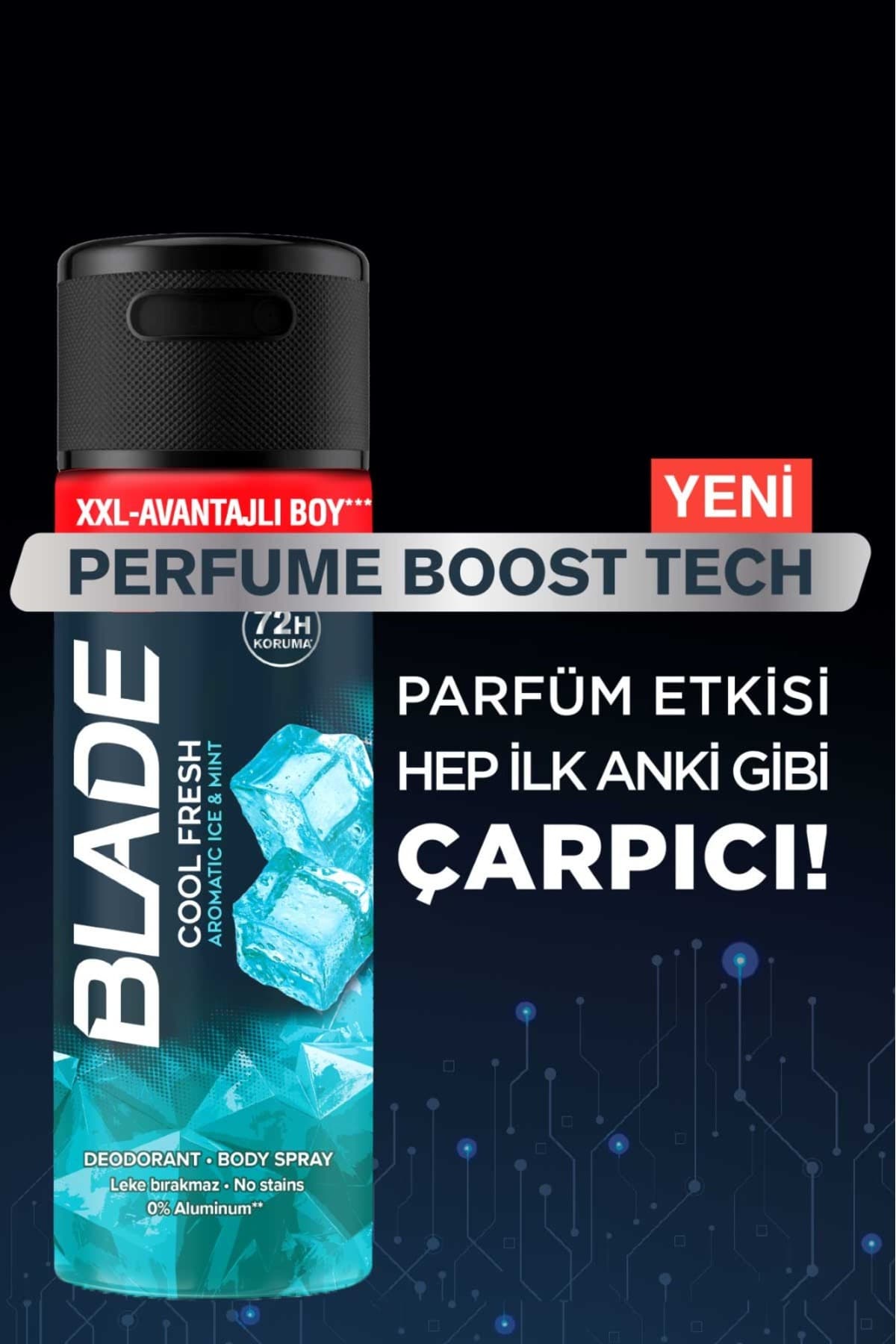 دئودورانت مردانه Blade Cool Fresh بدون آلومینیوم، سریعخشکشونده و بدون لکه 6x200 ml دئودورانت مردانه Blade Cool Fresh بدون آلومینیوم، سریعخشکشونده و بدون لکه 6x200 ml