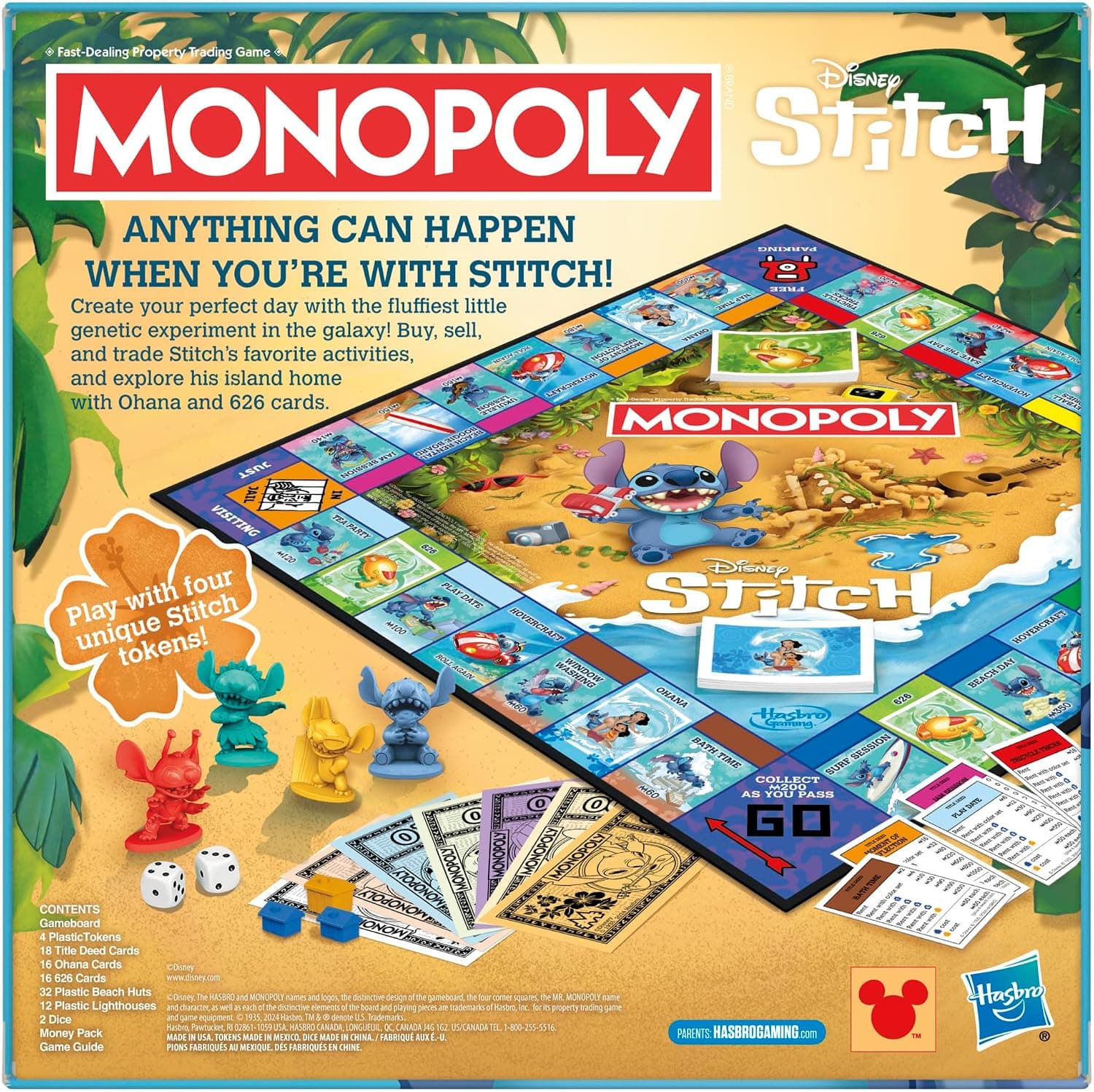 بازی رومیزی Disney Stitch Monopoly نسخه انگلیسی بازی رومیزی Disney Stitch Monopoly نسخه انگلیسی
