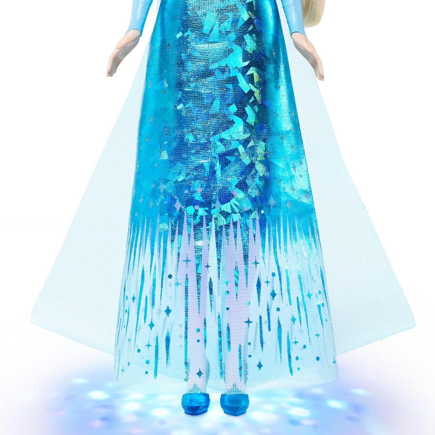 عروسک آوازخوان Elsa Mattel Disney Frozen چهارزبانه با افکت نوری و لباس درخشان مدل JNB95 عروسک آوازخوان Elsa Mattel Disney Frozen چهارزبانه با افکت نوری و لباس درخشان مدل JNB95
