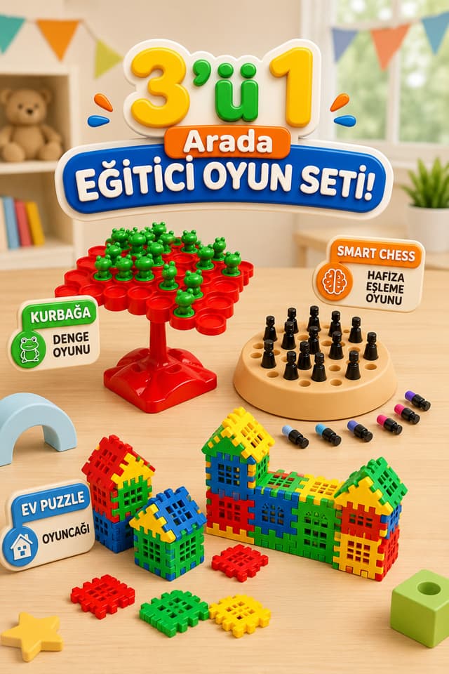ست بازی آموزشی M&H 3تایی تعادل قورباغه حافظه و پازل خانگی ست بازی آموزشی M&H 3تایی تعادل قورباغه حافظه و پازل خانگی