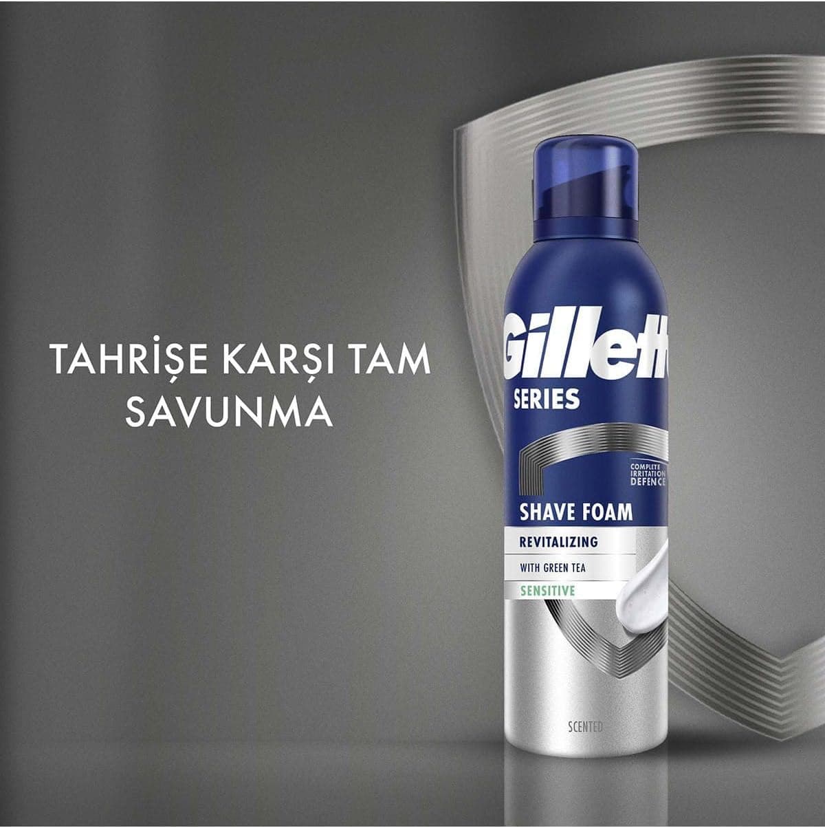 فوم اصلاح Gillette Series با چای سبز تازهکننده 200ml فوم اصلاح Gillette Series با چای سبز تازهکننده 200ml