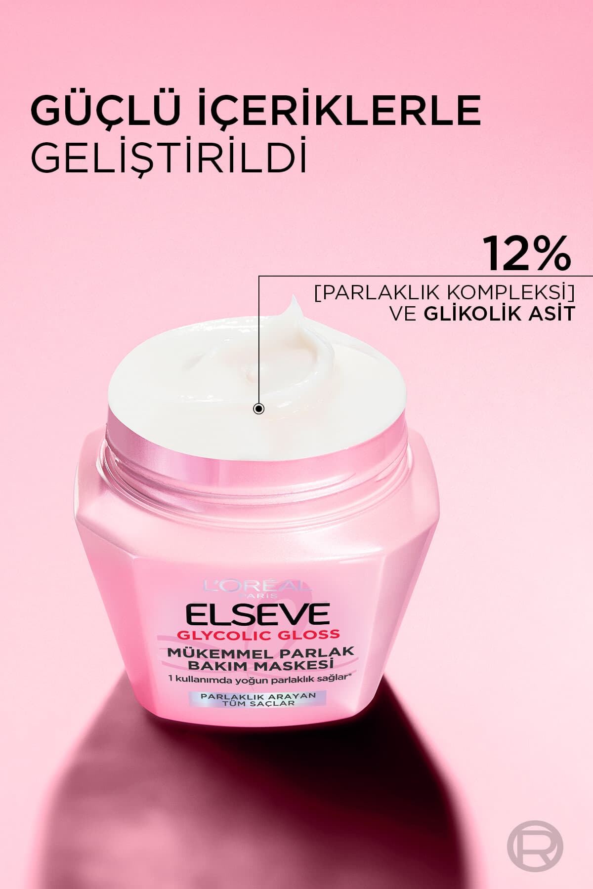 ماسک مراقبت از مو Elseve Glycolic Gloss برای درخشش عالی 300ml ماسک مراقبت از مو Elseve Glycolic Gloss برای درخشش عالی 300ml