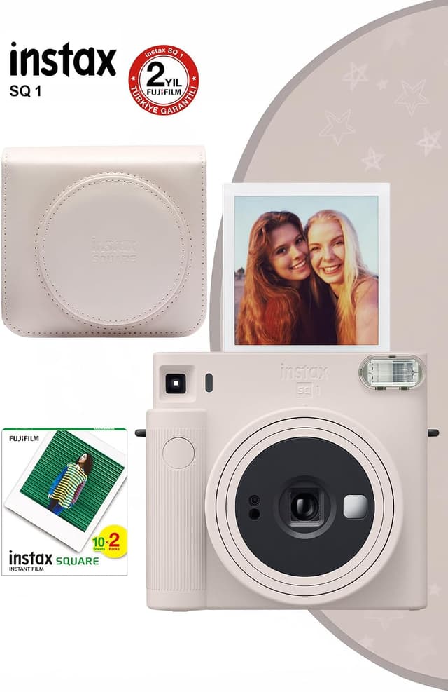 دوربین عکاسی فوری Fujifilm Instax Sq1 سفید همراه با ست هدیه دوربین عکاسی فوری Fujifilm Instax Sq1 سفید همراه با ست هدیه