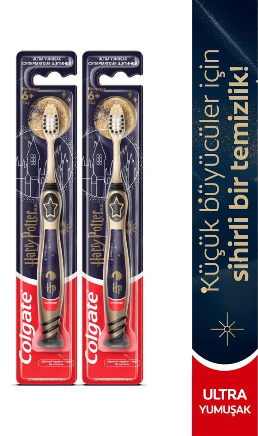 مسواک دندان کودکانه Colgate نرم طرح Harry Potter x2 مسواک دندان کودکانه Colgate نرم طرح Harry Potter x2