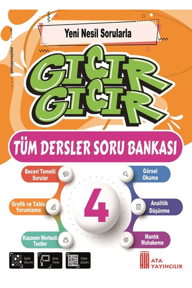 کتاب بانک سوال Ata Yayıncılık کلاس چهارم همه دروس Gıcır Gıcır کتاب بانک سوال Ata Yayıncılık کلاس چهارم همه دروس Gıcır Gıcır