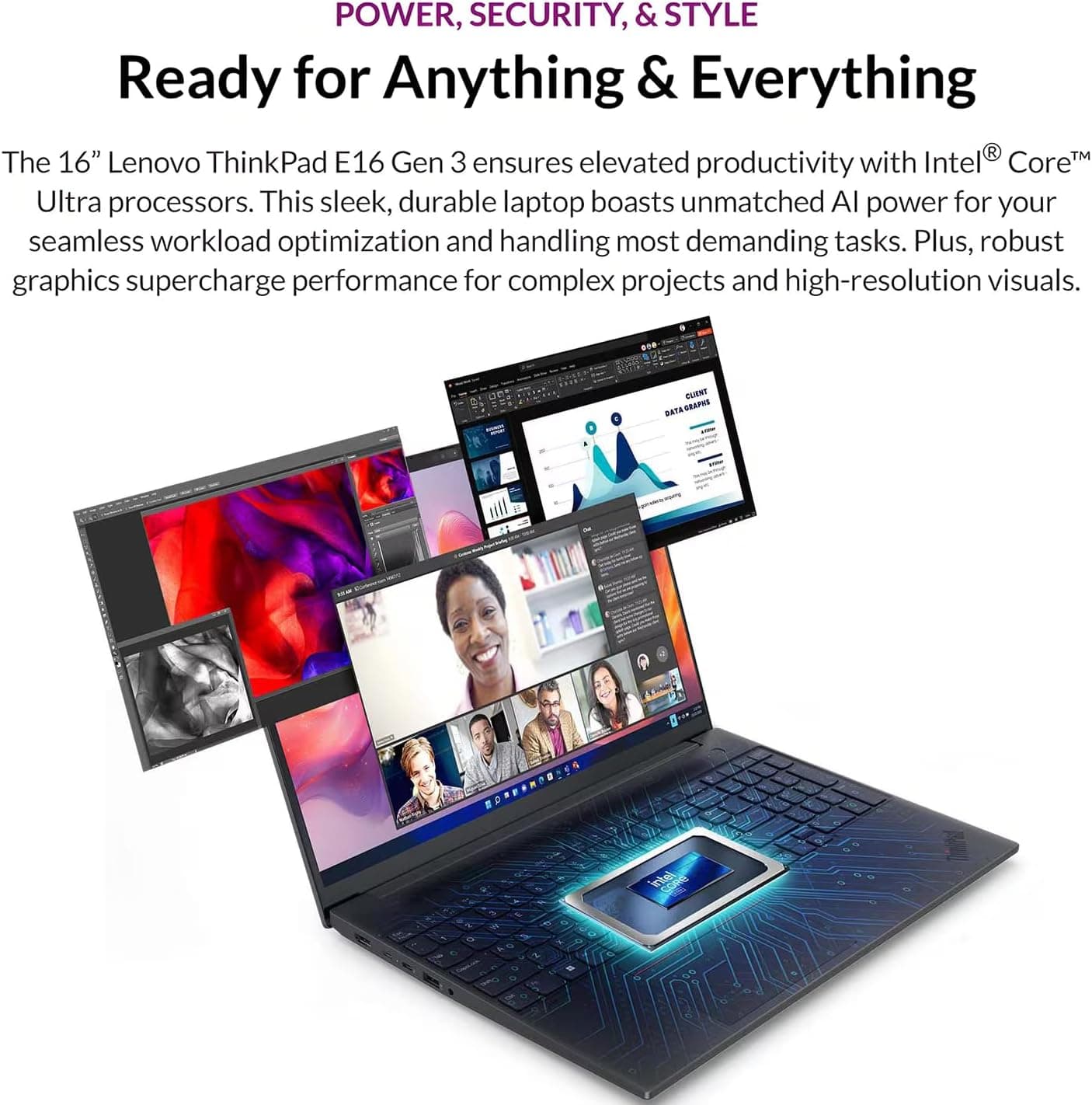 لپتاپ تجاری Lenovo ThinkPad E16 Gen 3 با پردازنده Intel Core Ultra 5 225H لپتاپ تجاری Lenovo ThinkPad E16 Gen 3 با پردازنده Intel Core Ultra 5 225H