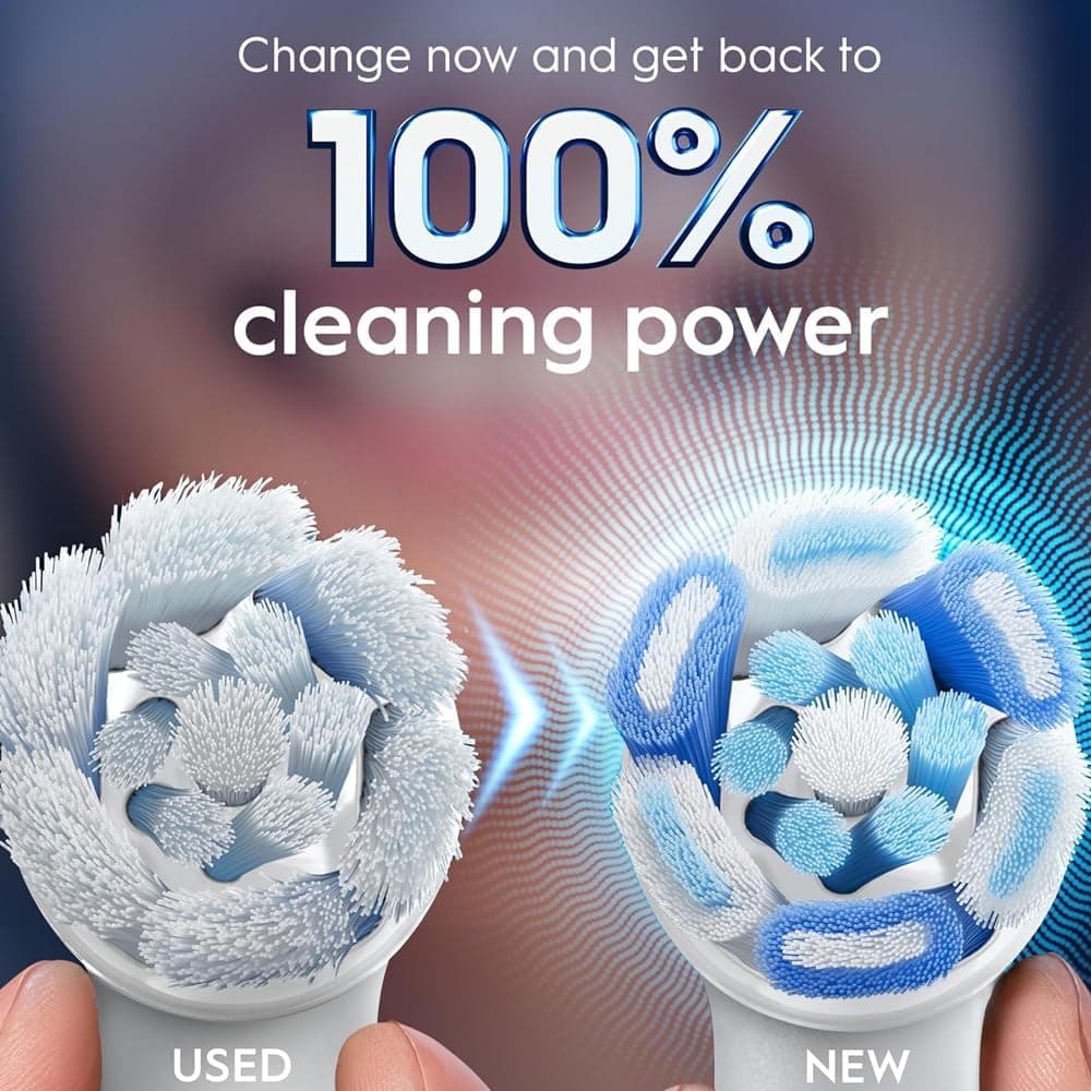 سری یدکی مسواک برقی Procter & Gamble Oral-B iO Series Ultimate Clean سفید 4 عددی با الیاف ضربدری سری یدکی مسواک برقی Procter & Gamble Oral-B iO Series Ultimate Clean سفید 4 عددی با الیاف ضربدری