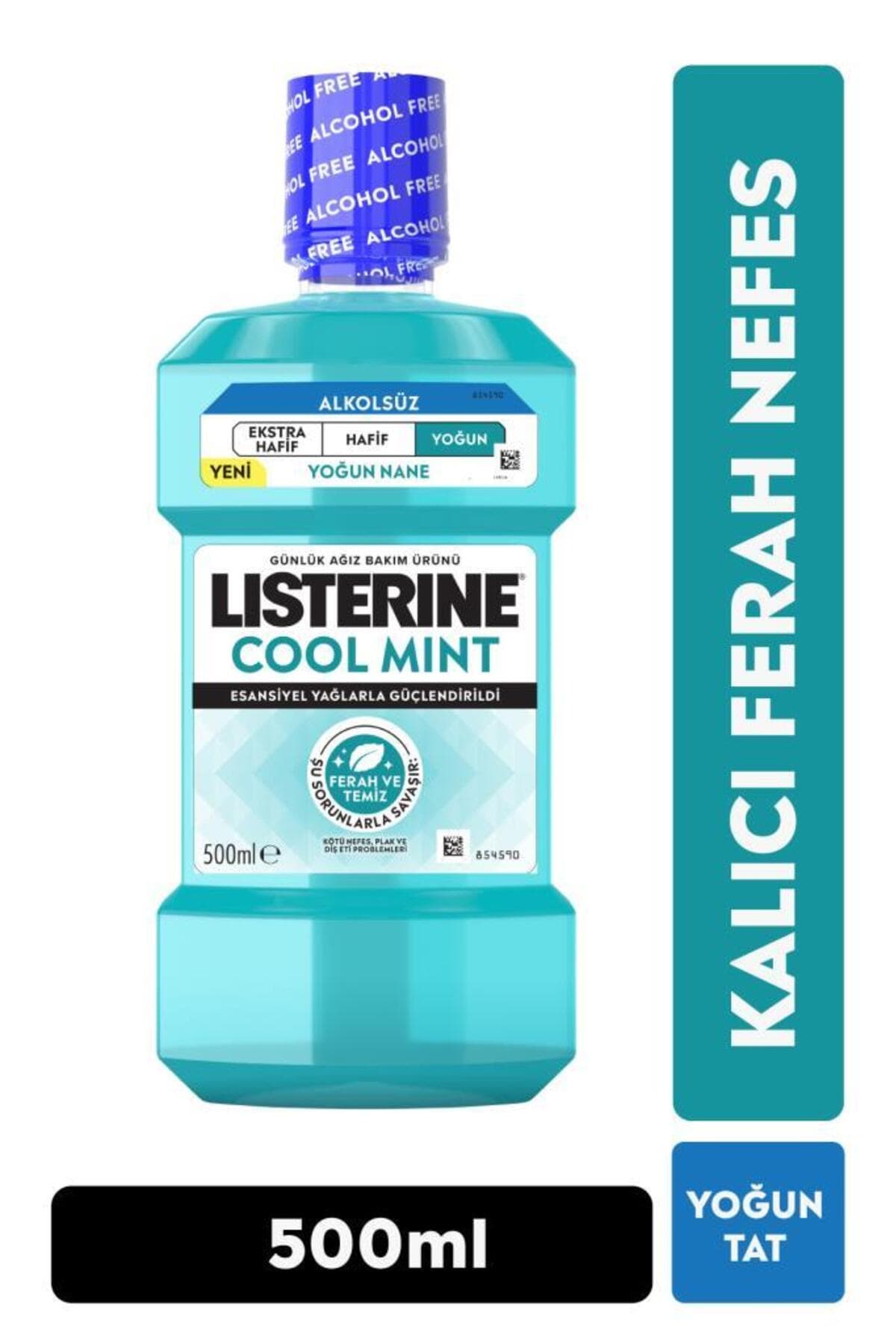 دهانشویه Listerine Cool Mint بدون الکل با طعم قوی 500 ml دهانشویه Listerine Cool Mint بدون الکل با طعم قوی 500 ml