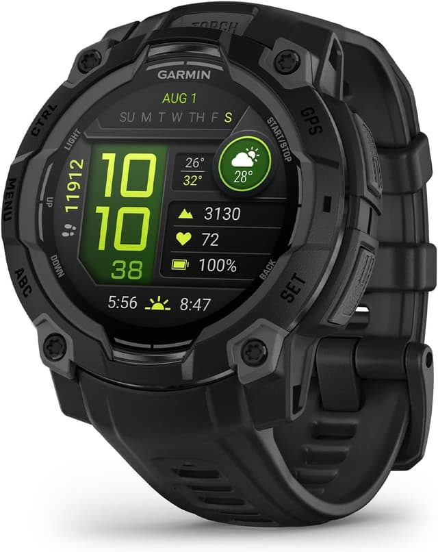 ساعت هوشمند GPS Garmin مشکی مقاوم با نمایشگر AMOLED مدل Instinct 3-45mm ساعت هوشمند GPS Garmin مشکی مقاوم با نمایشگر AMOLED مدل Instinct 3-45mm