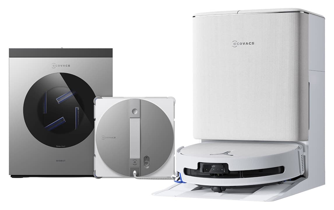 ست نظافت 2 عددی Ecovacs شامل جاروبرقی رباتیک T90 Omni و ربات شیشهپاککن W3 Omni ست نظافت 2 عددی Ecovacs شامل جاروبرقی رباتیک T90 Omni و ربات شیشهپاککن W3 Omni