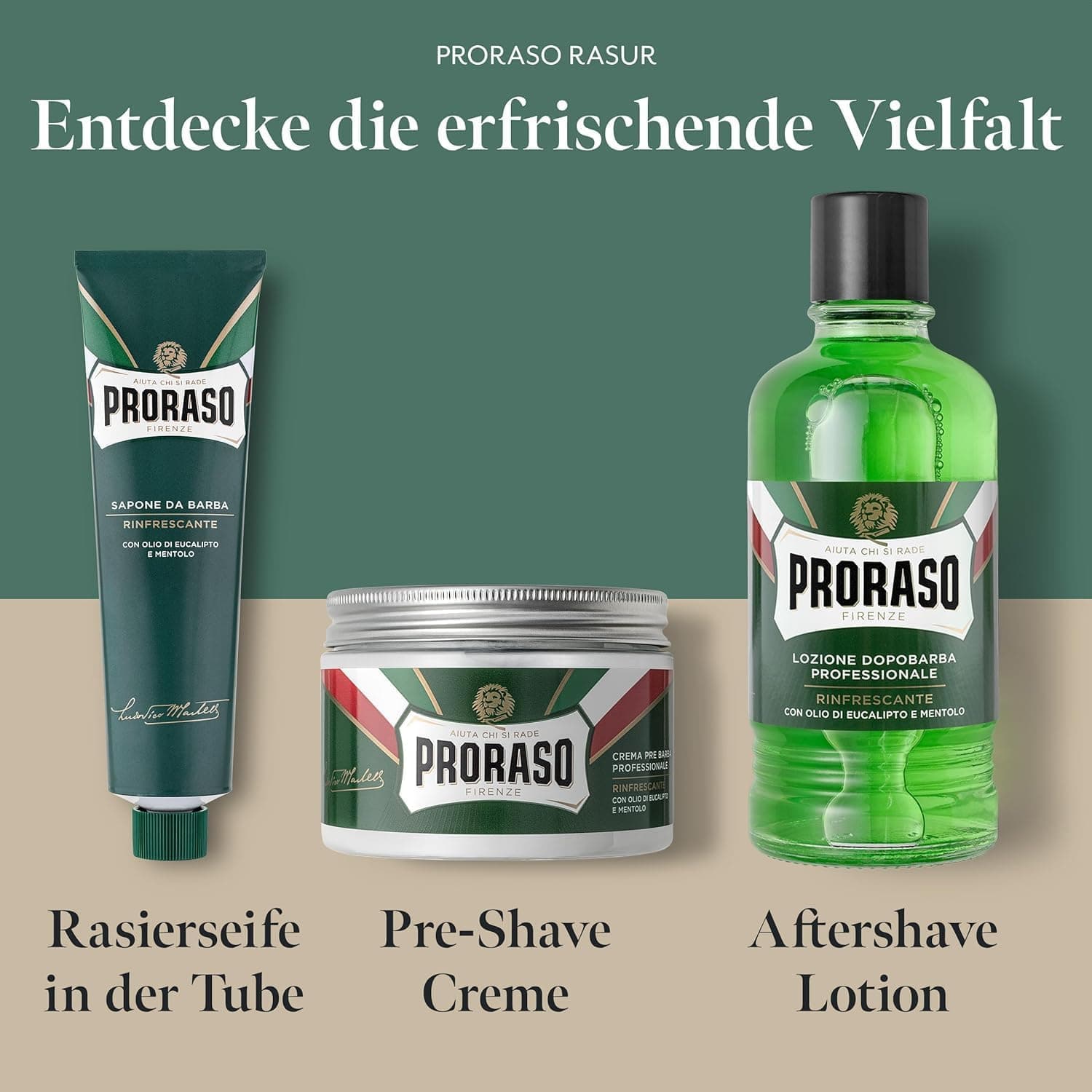 کرم پیش از اصلاح Proraso با روغن اکالیپتوس و منتول 300 ml کرم پیش از اصلاح Proraso با روغن اکالیپتوس و منتول 300 ml