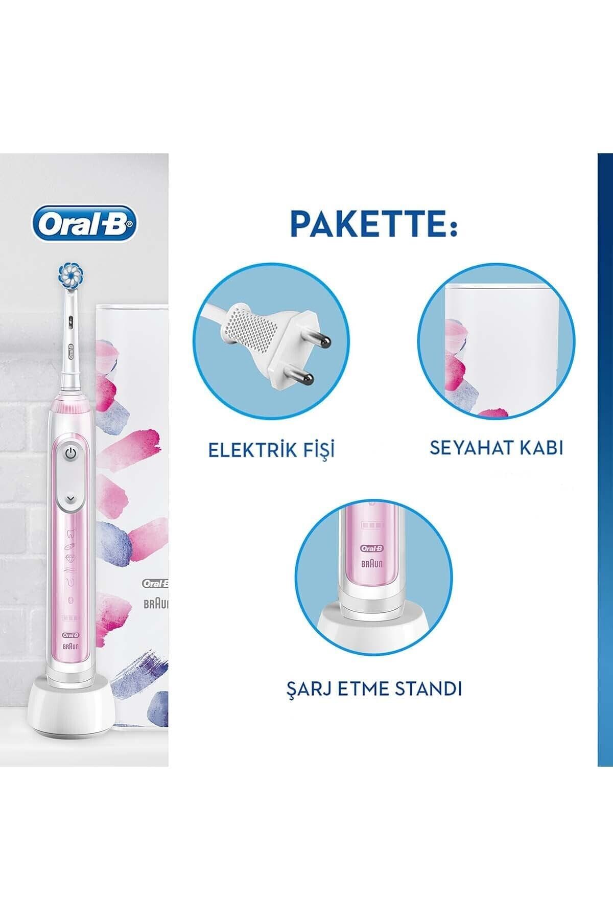 مسواک برقی شارژی Oral-B صورتی ملایم با محفظه مسافرتی Genius X AI Art of Brushing مسواک برقی شارژی Oral-B صورتی ملایم با محفظه مسافرتی Genius X AI Art of Brushing