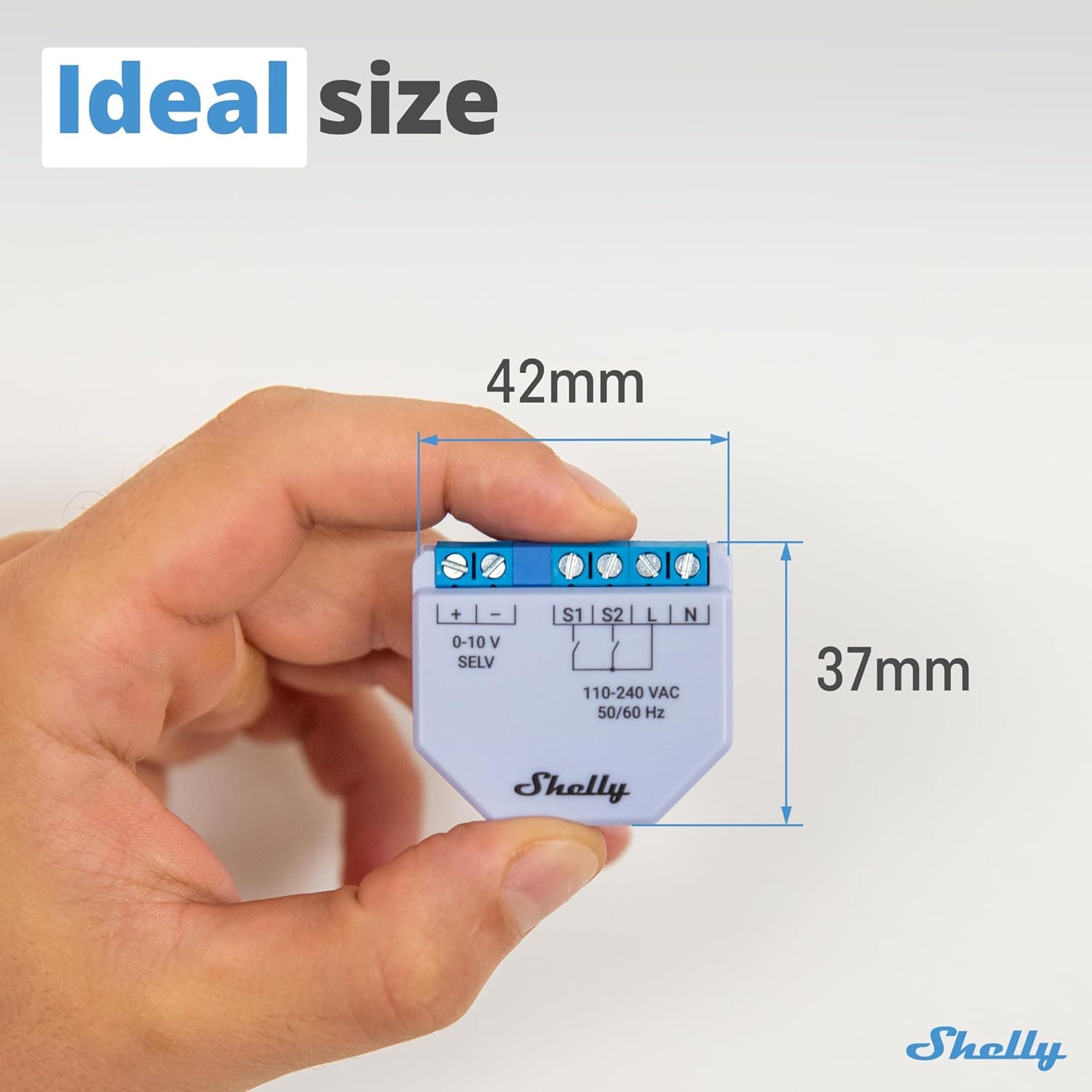 دیمر هوشمند Shelly Plus 0–10 V با کنترل وایفای و بلوتوث دیمر هوشمند Shelly Plus 0–10 V با کنترل وایفای و بلوتوث