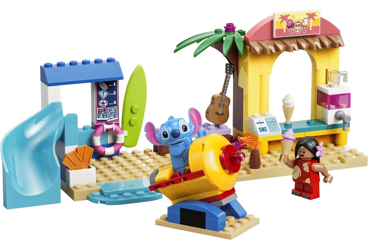 لگو Disney Lilo ve Stiç برای کودکان 4+ سال، سرگرمی ساحلی مدل 43280، 113 قطعه لگو Disney Lilo ve Stiç برای کودکان 4+ سال، سرگرمی ساحلی مدل 43280، 113 قطعه