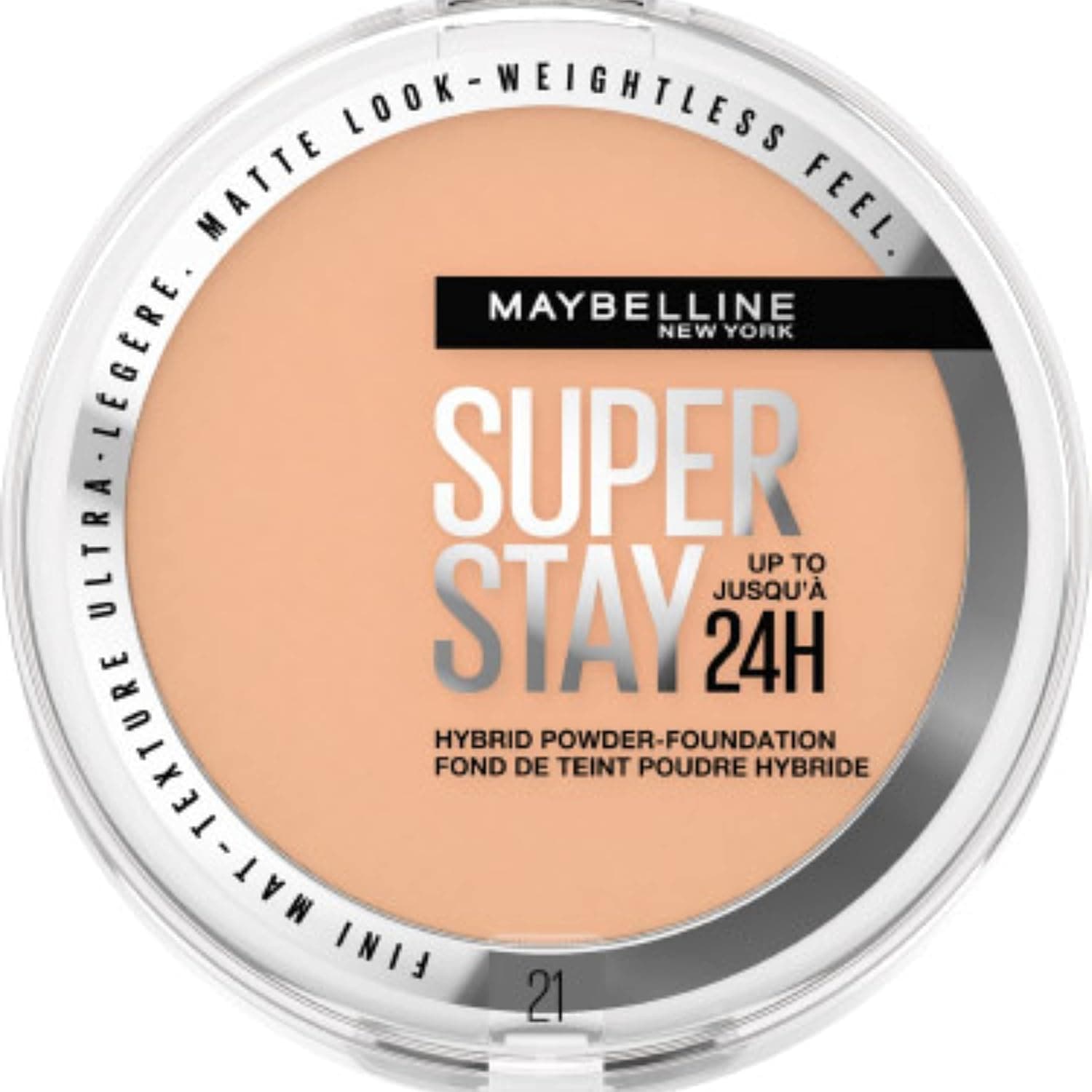 کرم پودر پودری MAYBELLINE با پوشش متوسط تا زیاد، ضدآب و ضدتعریق مدل SuperStay 24H Hybrid Powder Foundation رنگ 10 کرم پودر پودری MAYBELLINE با پوشش متوسط تا زیاد، ضدآب و ضدتعریق مدل SuperStay 24H Hybrid Powder Foundation رنگ 10