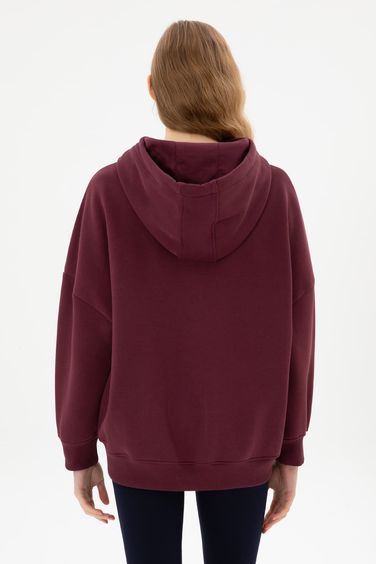 سوئیشرت زنانه U.S. Polo Assn. زرشکی با کلاه شاردون مدل 50313567-VR177 سوئیشرت زنانه U.S. Polo Assn. زرشکی با کلاه شاردون مدل 50313567-VR177