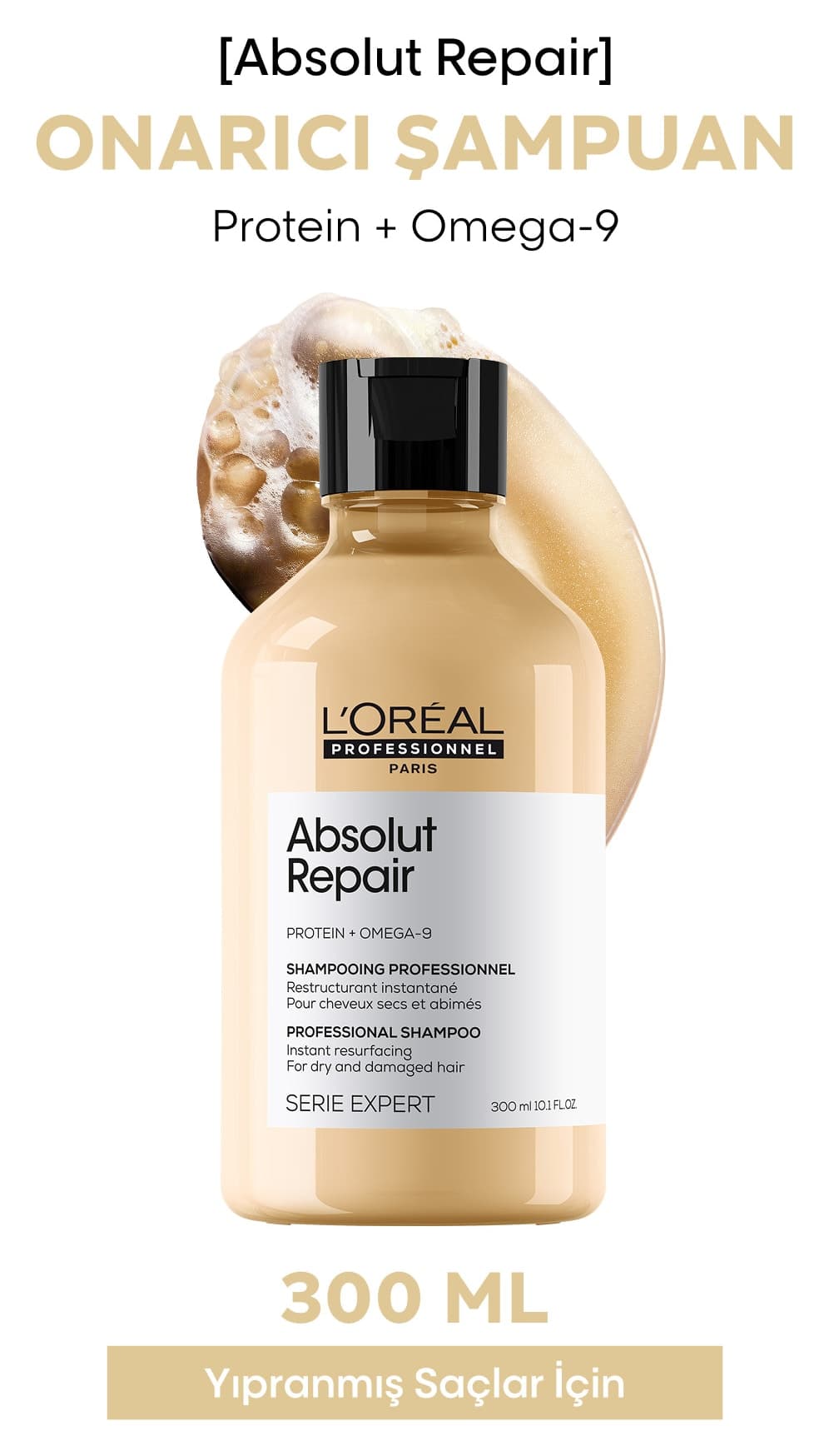 شامپو زنانه L'oreal Professionnel Serie Expert Absolut Repair ترمیمکننده موی آسیبدیده 300ml شامپو زنانه L'oreal Professionnel Serie Expert Absolut Repair ترمیمکننده موی آسیبدیده 300ml