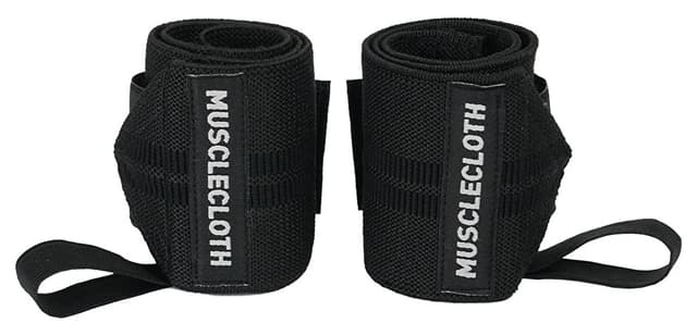 مچبند MUSCLECLOTH مشکی بسته دوتایی مچبند MUSCLECLOTH مشکی بسته دوتایی