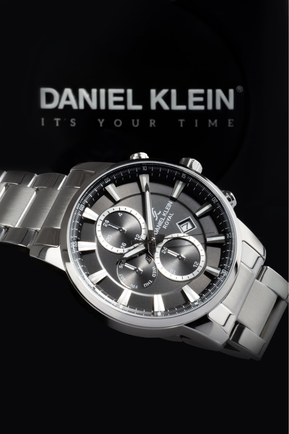 ساعت مچی مردانه Daniel Klein بند فولادی خاکستری مشکی مدل DKE.1.10803-1 ساعت مچی مردانه Daniel Klein بند فولادی خاکستری مشکی مدل DKE.1.10803-1