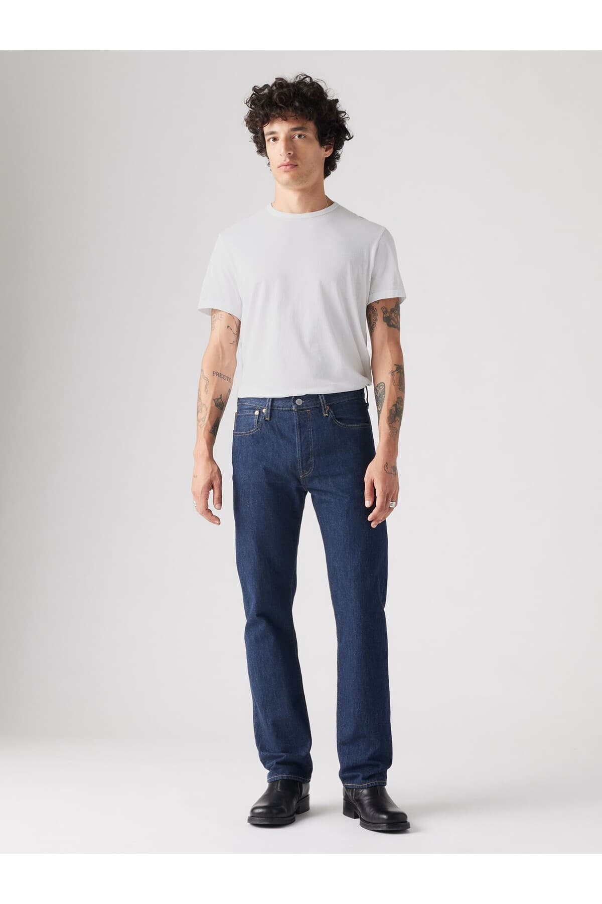 شلوار جین مردانه Levi's 501 ORIGINAL ONEWASH سرمهای مدل A7735 شلوار جین مردانه Levi's 501 ORIGINAL ONEWASH سرمهای مدل A7735