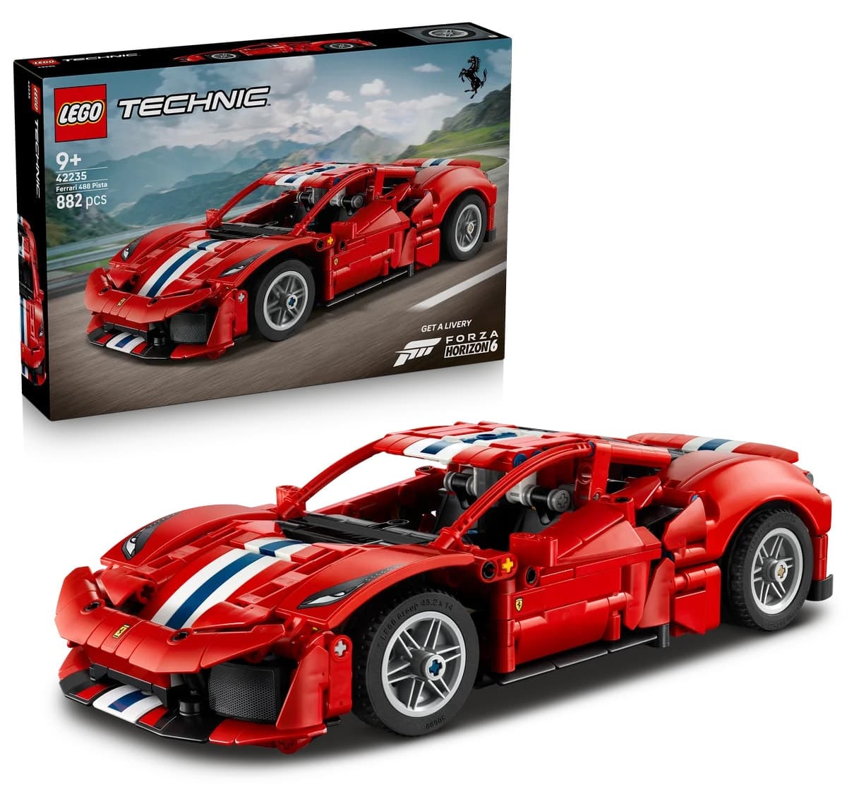 لگو Technic ماشین Ferrari 488 PISTA مدل 42235 با 882 قطعه لگو Technic ماشین Ferrari 488 PISTA مدل 42235 با 882 قطعه