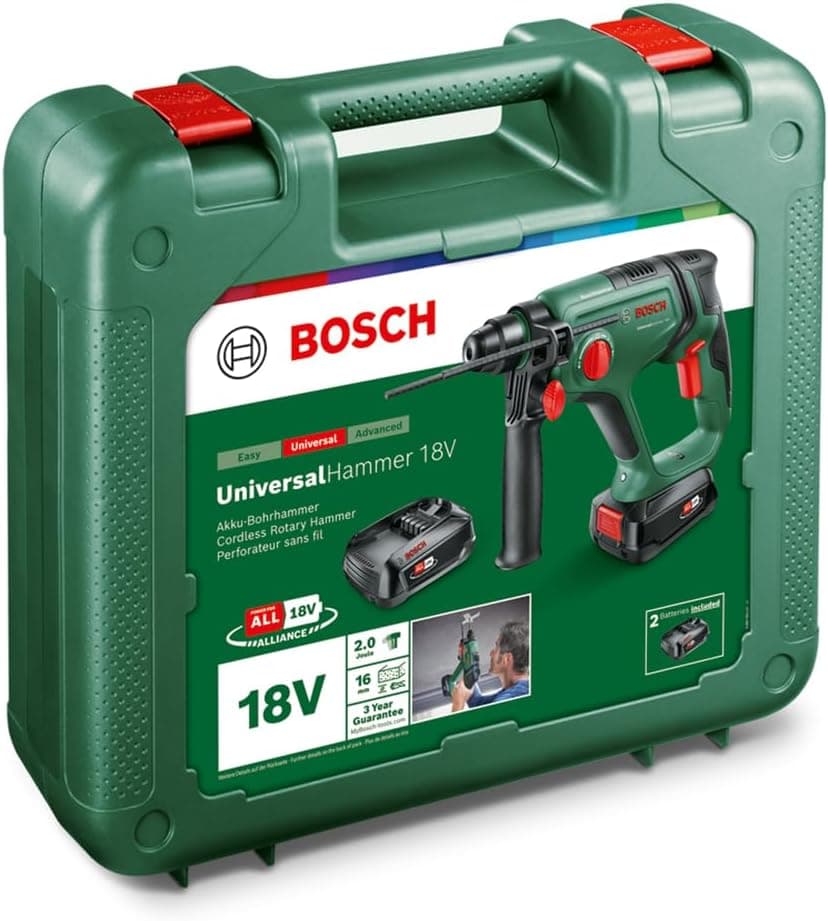 دریل چکشی شارژی Bosch ولتاژ 18V با SDS Plus دریل چکشی شارژی Bosch ولتاژ 18V با SDS Plus