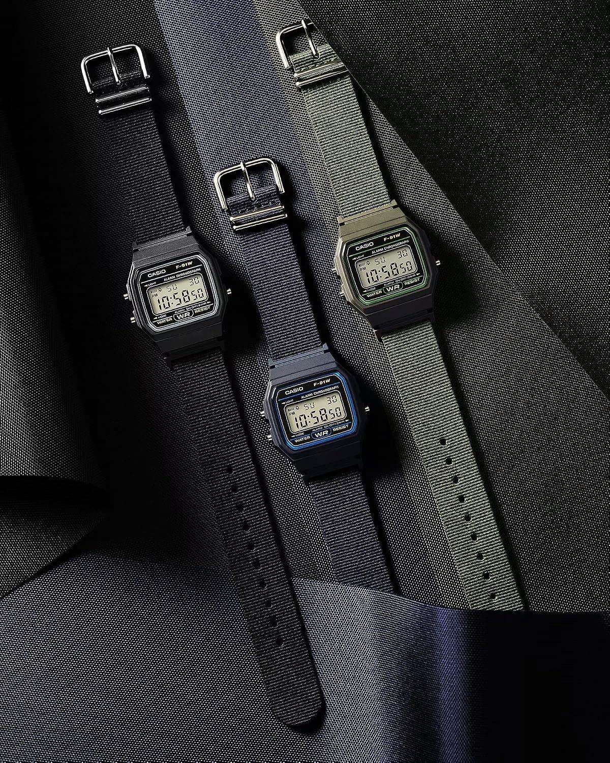 ساعت مچی Casio سرمهای مدل F-91 ساعت مچی Casio سرمهای مدل F-91