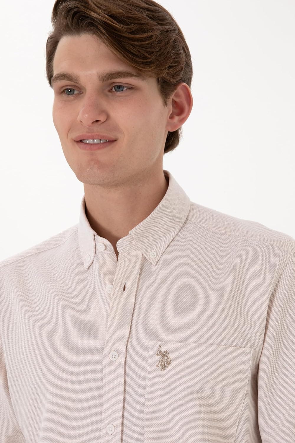 پیراهن مردانه U.S. Polo Assn. سرمهای طرحدار مدل 50306340-VR033 پیراهن مردانه U.S. Polo Assn. سرمهای طرحدار مدل 50306340-VR033
