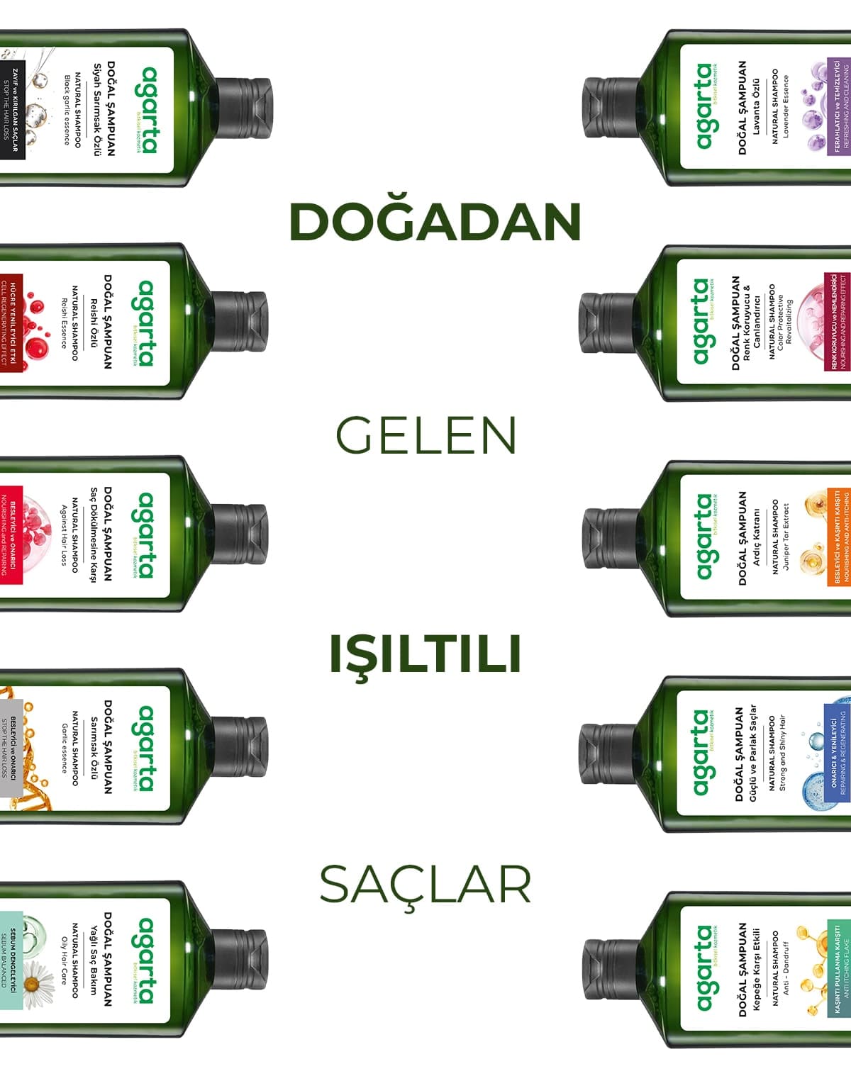 شامپو زنانه Agarta ضد شوره طبیعی 400 ml بدون نمک وگان شامپو زنانه Agarta ضد شوره طبیعی 400 ml بدون نمک وگان