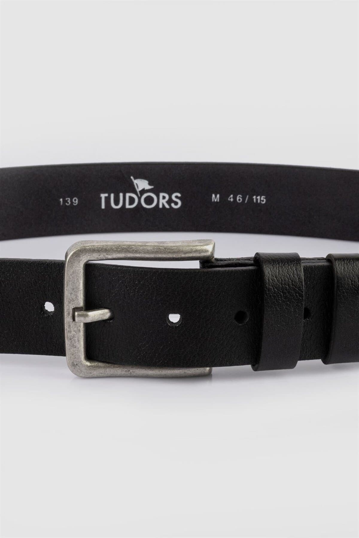کمربند مردانه Tudors ورزشی مشکی چرم طبیعی %100 4 cm کمربند مردانه Tudors ورزشی مشکی چرم طبیعی %100 4 cm