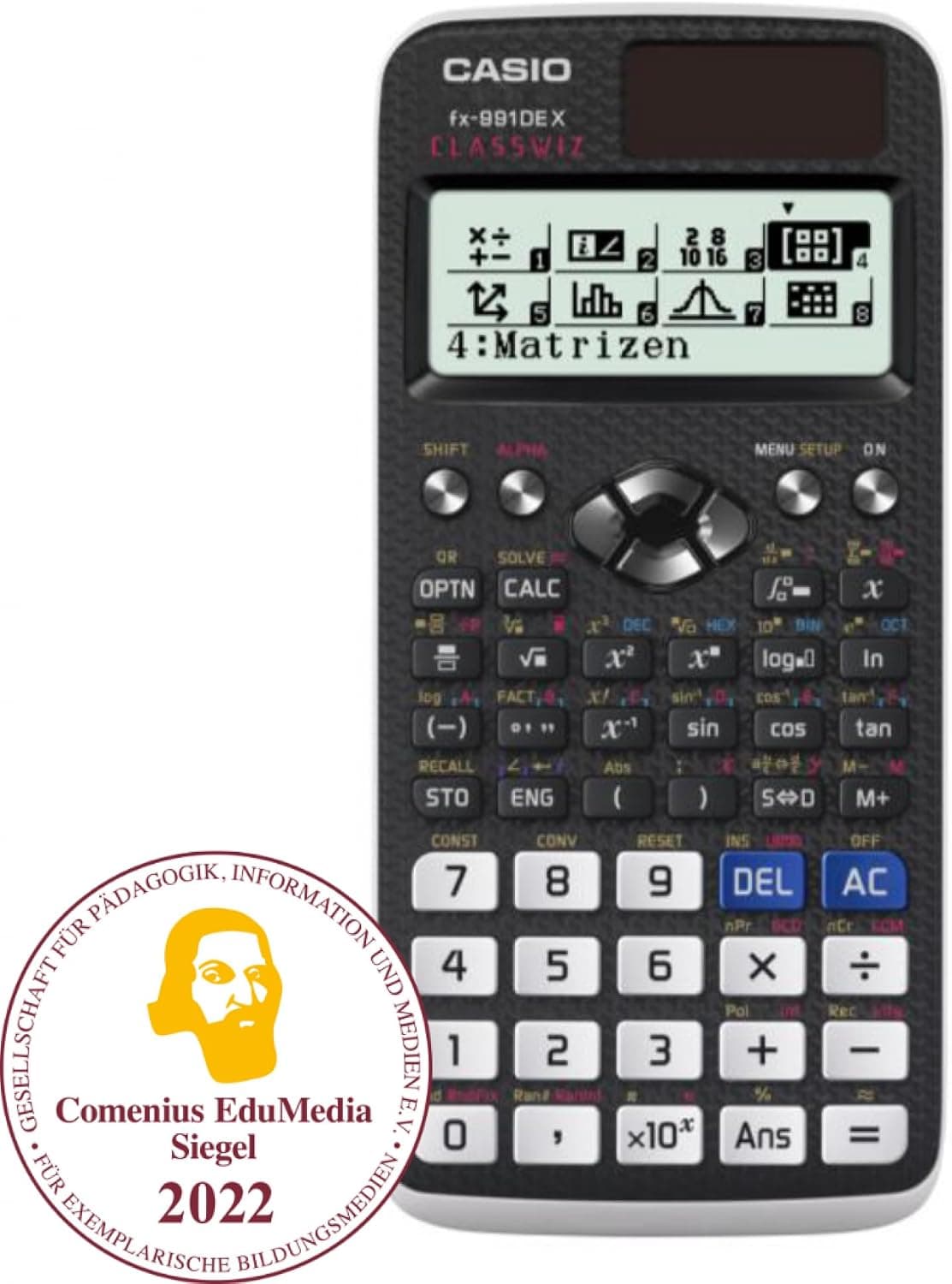 ماشینحساب علمی Casio ClassWiz با نمایشگر طبیعی مدل FX-991DE X ماشینحساب علمی Casio ClassWiz با نمایشگر طبیعی مدل FX-991DE X