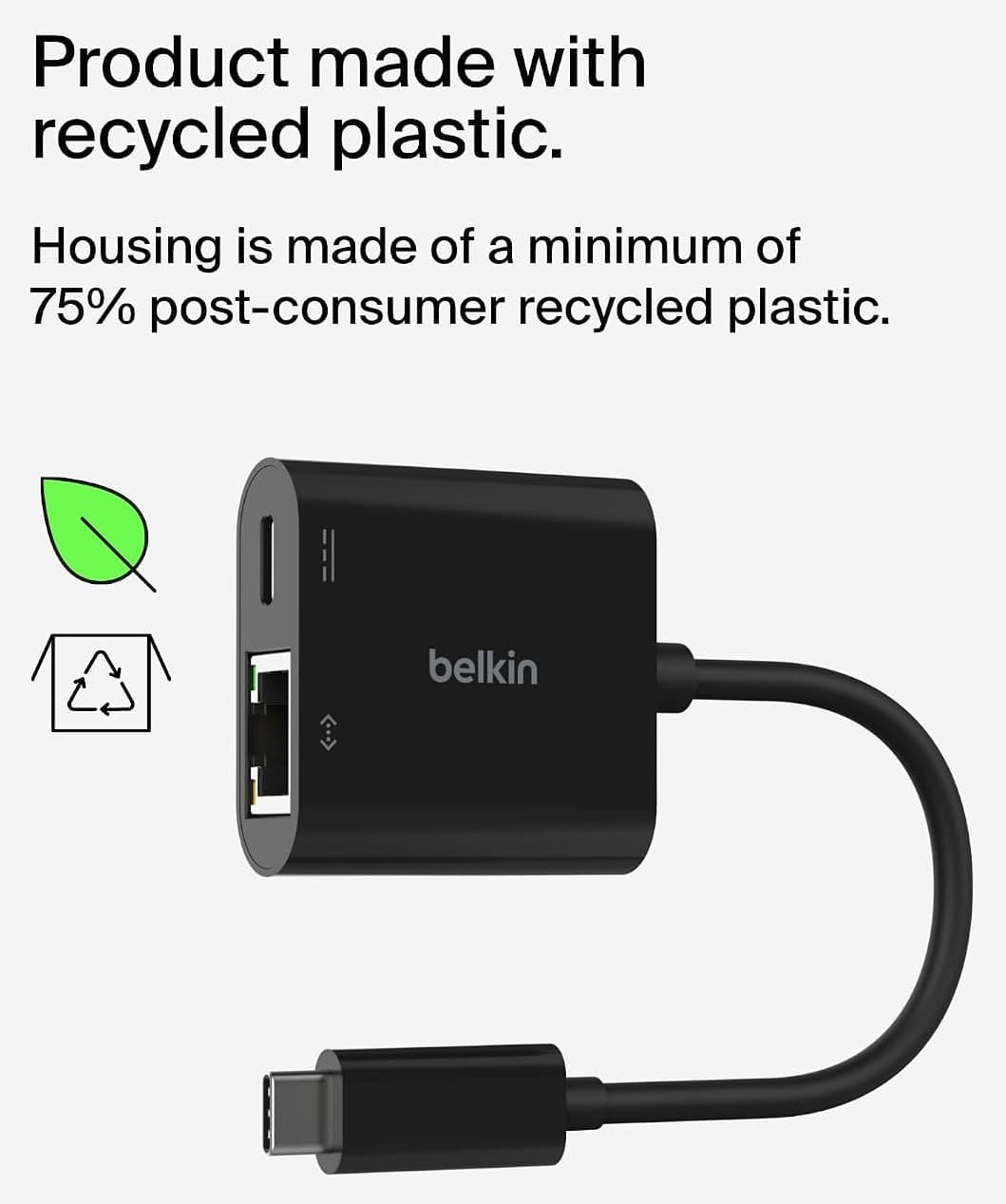 آداپتور Belkin Connect مبدل USB-C به اترنت و شارژ 100W با پورت Gigabit Ethernet آداپتور Belkin Connect مبدل USB-C به اترنت و شارژ 100W با پورت Gigabit Ethernet