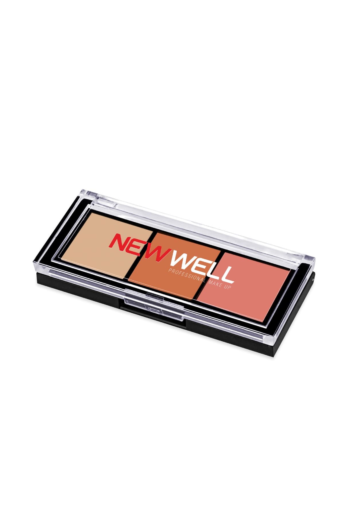 پالت سایه چشم ۳ رنگ New Well Porcelain Make Up مدل No01 پالت سایه چشم ۳ رنگ New Well Porcelain Make Up مدل No01