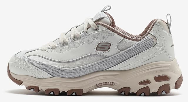 کفش زنانه Skechers کوردوروی خاکستری مدل D'Lites Chic کفش زنانه Skechers کوردوروی خاکستری مدل D'Lites Chic