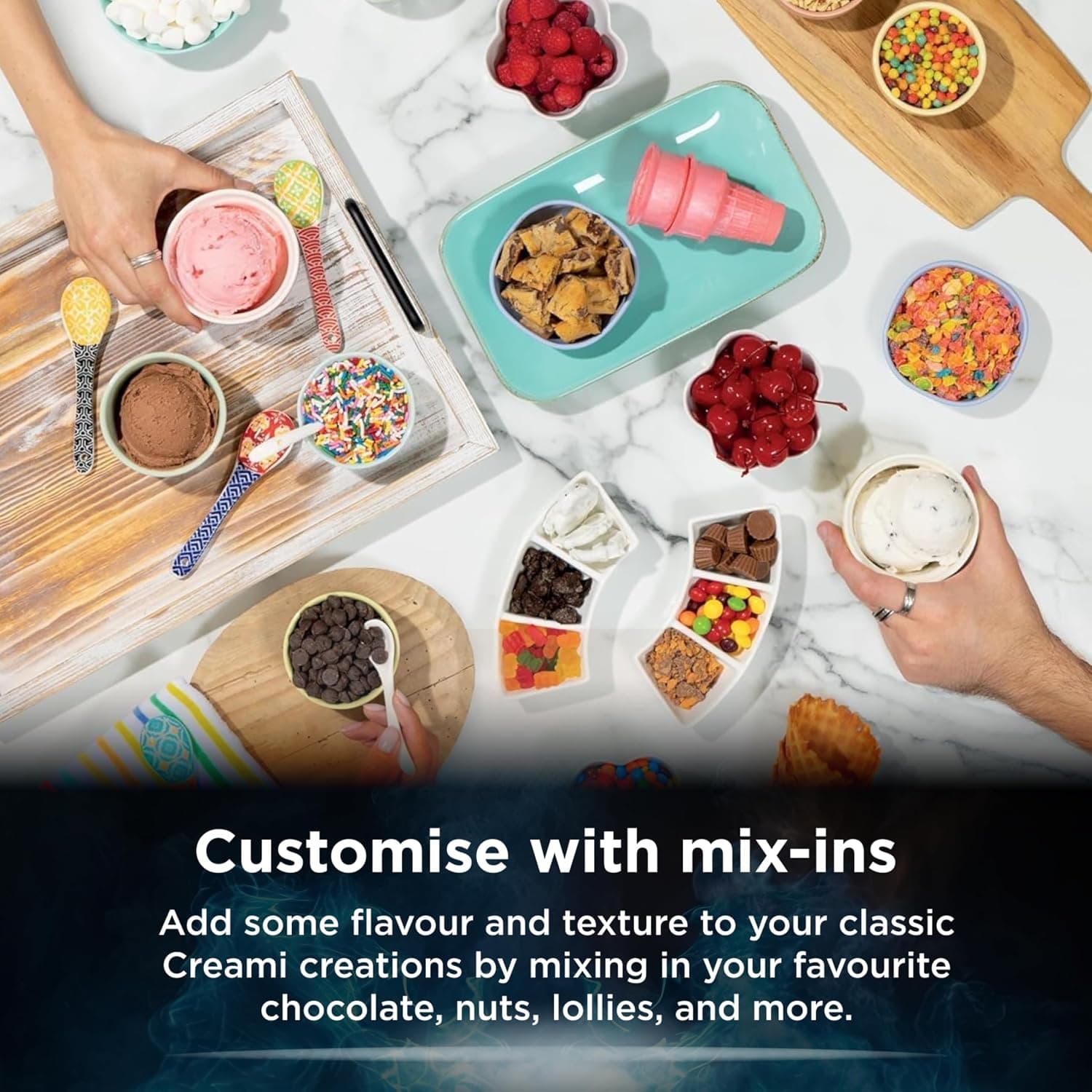 دستگاه بستنیساز Ninja بستنی و بستنی نرم Swirl Creami دستگاه بستنیساز Ninja بستنی و بستنی نرم Swirl Creami