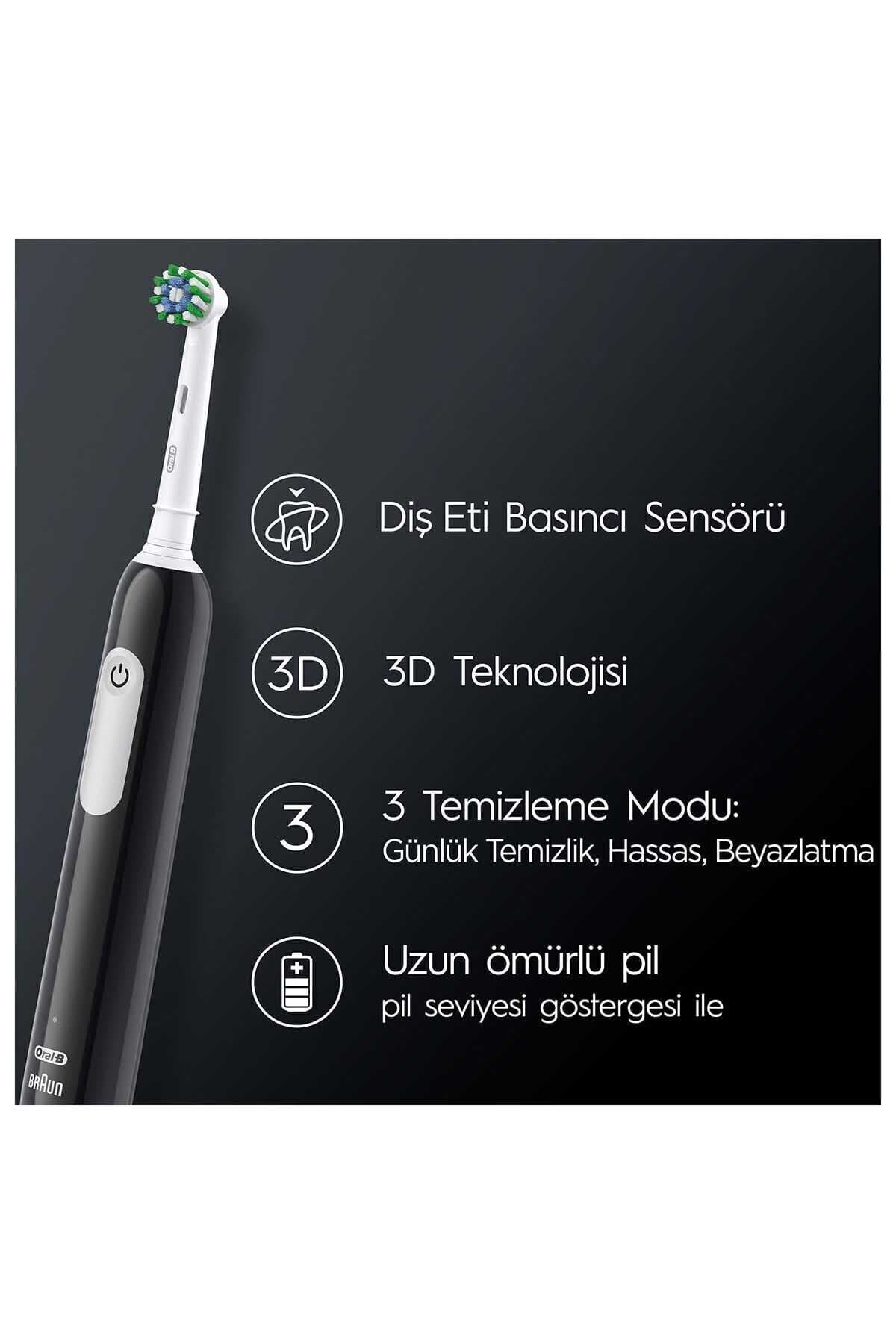 مسواک شارژی دوقلو Oral-B مشکی و آبی مدل Pro Series 1 مسواک شارژی دوقلو Oral-B مشکی و آبی مدل Pro Series 1