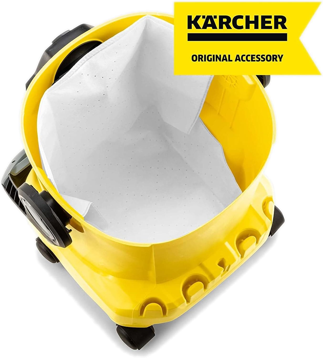 کیسه فیلتر جاروبرقی KÄRCHER 4-Pack سه لایه ضدپارگی سفید مدل KFI 487 کیسه فیلتر جاروبرقی KÄRCHER 4-Pack سه لایه ضدپارگی سفید مدل KFI 487