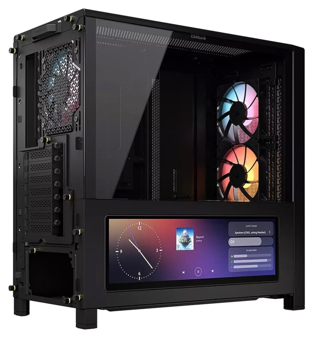 کیس کامپیوتر Corsair FRAME 4000D RS با LCD و فن ARGB مدل CC-9011326-WW کیس کامپیوتر Corsair FRAME 4000D RS با LCD و فن ARGB مدل CC-9011326-WW