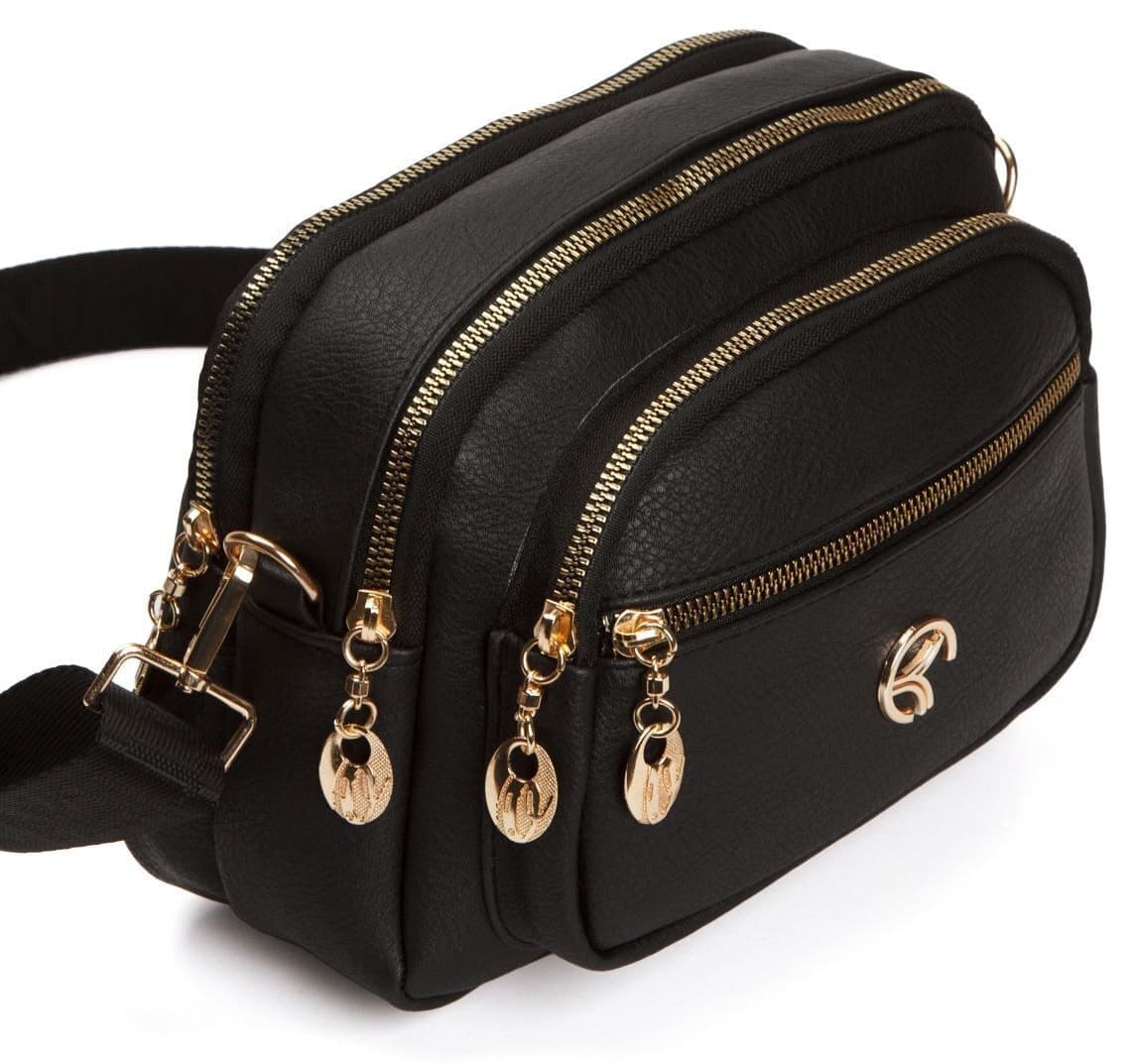 کیف دوش زنانه Adelina Bags کراسبادی روزمره مشکی کیف دوش زنانه Adelina Bags کراسبادی روزمره مشکی